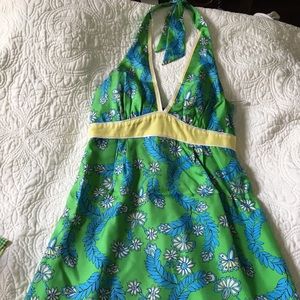 Lilly Pulitzer Silk Halter Top Dress